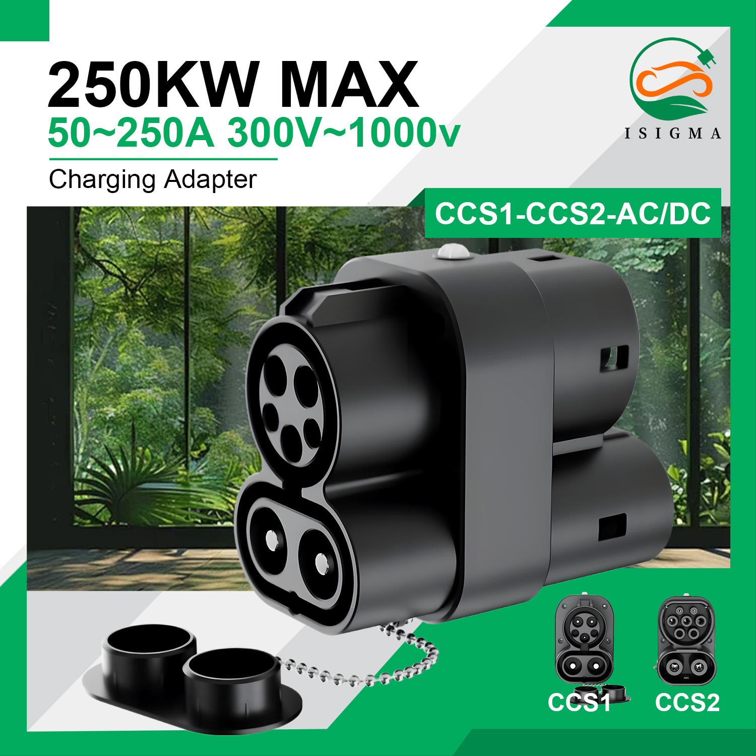 Ccs2 To Ccs1 Fast Charge Adapter 250Kw - CCS1 naar CCS2 opladeradapter 250kW 50-250A