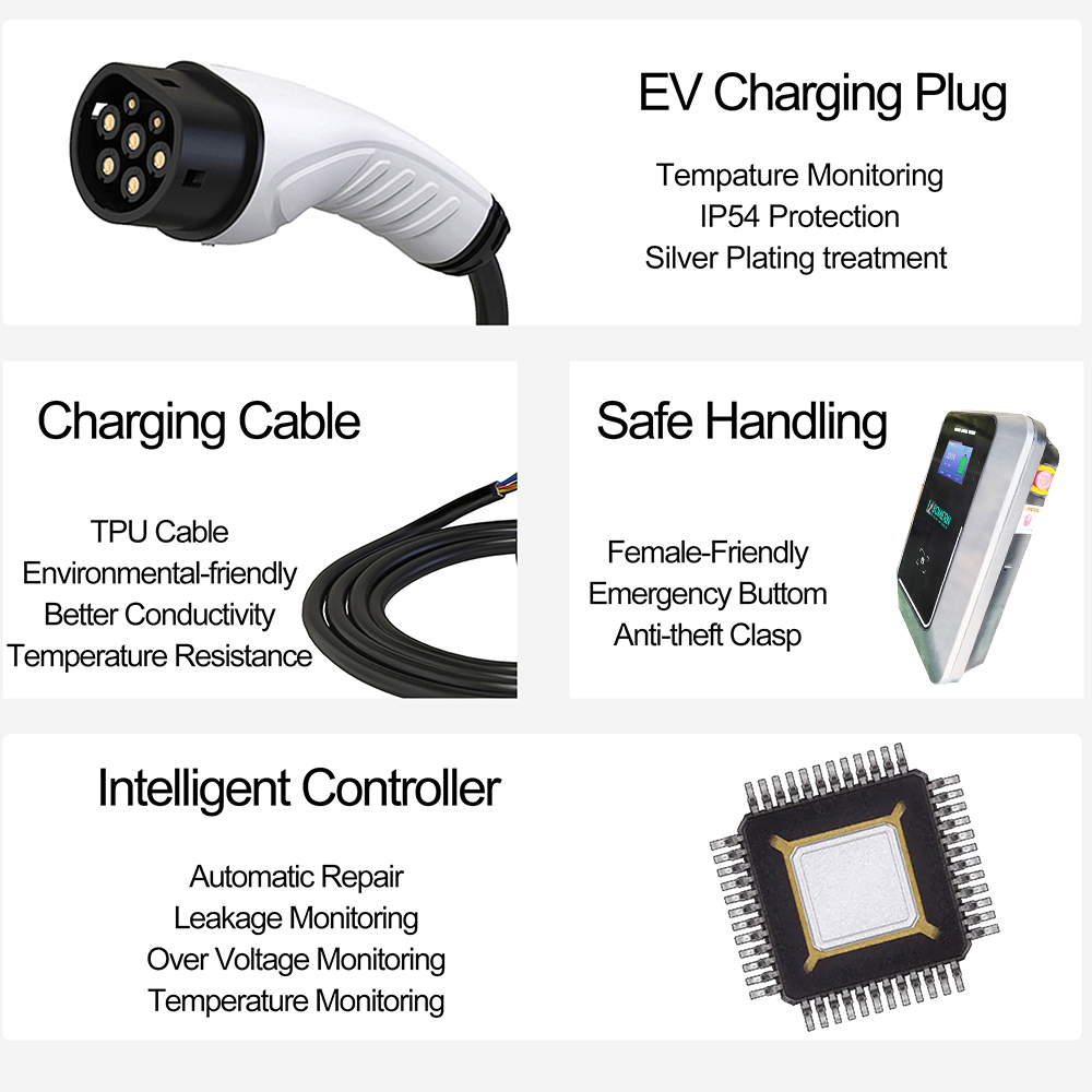Bomern 7kW 11kW 22kW AC EV Wal - 22Kw Wallbox Type 2 Ocpp Rfid recensie en prijs