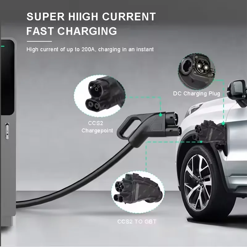 EV DC-lader 200A 250A 1000V CC - Gb/T To Ccs2 200A Fast Charging Adapter recensie en prijs