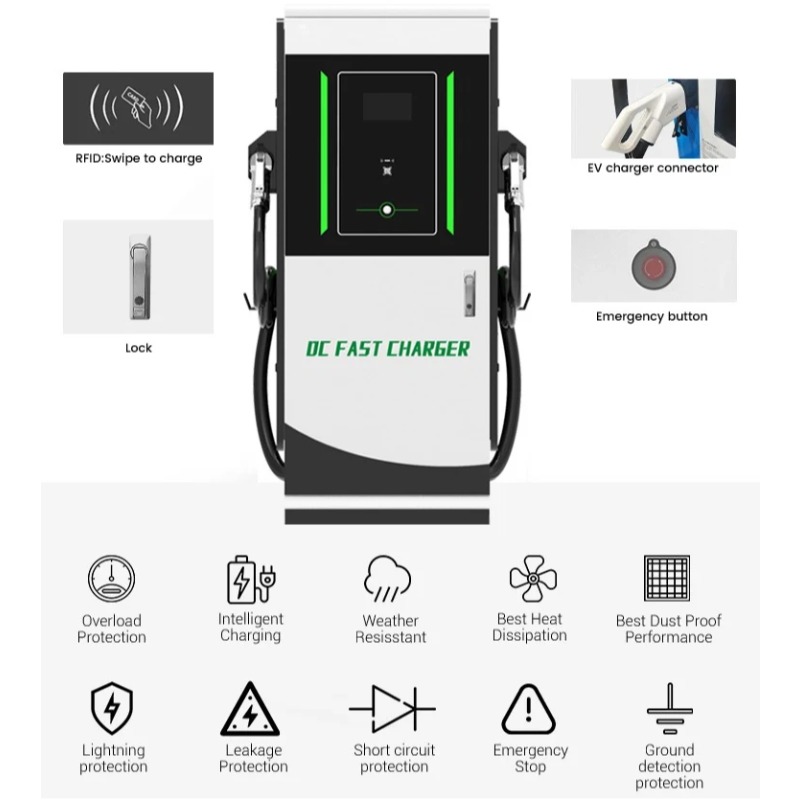 DC EV-laadstation 30kW Wallbox - Dc Fast Charger 30Kw Wallbox Commercial recensie en prijs